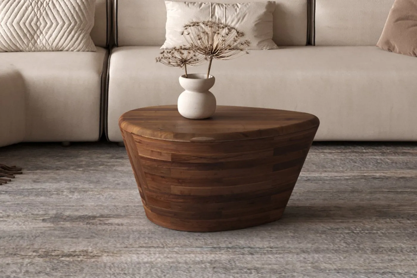 Salontafel 'Matteo' Mango hout Lichtbruin