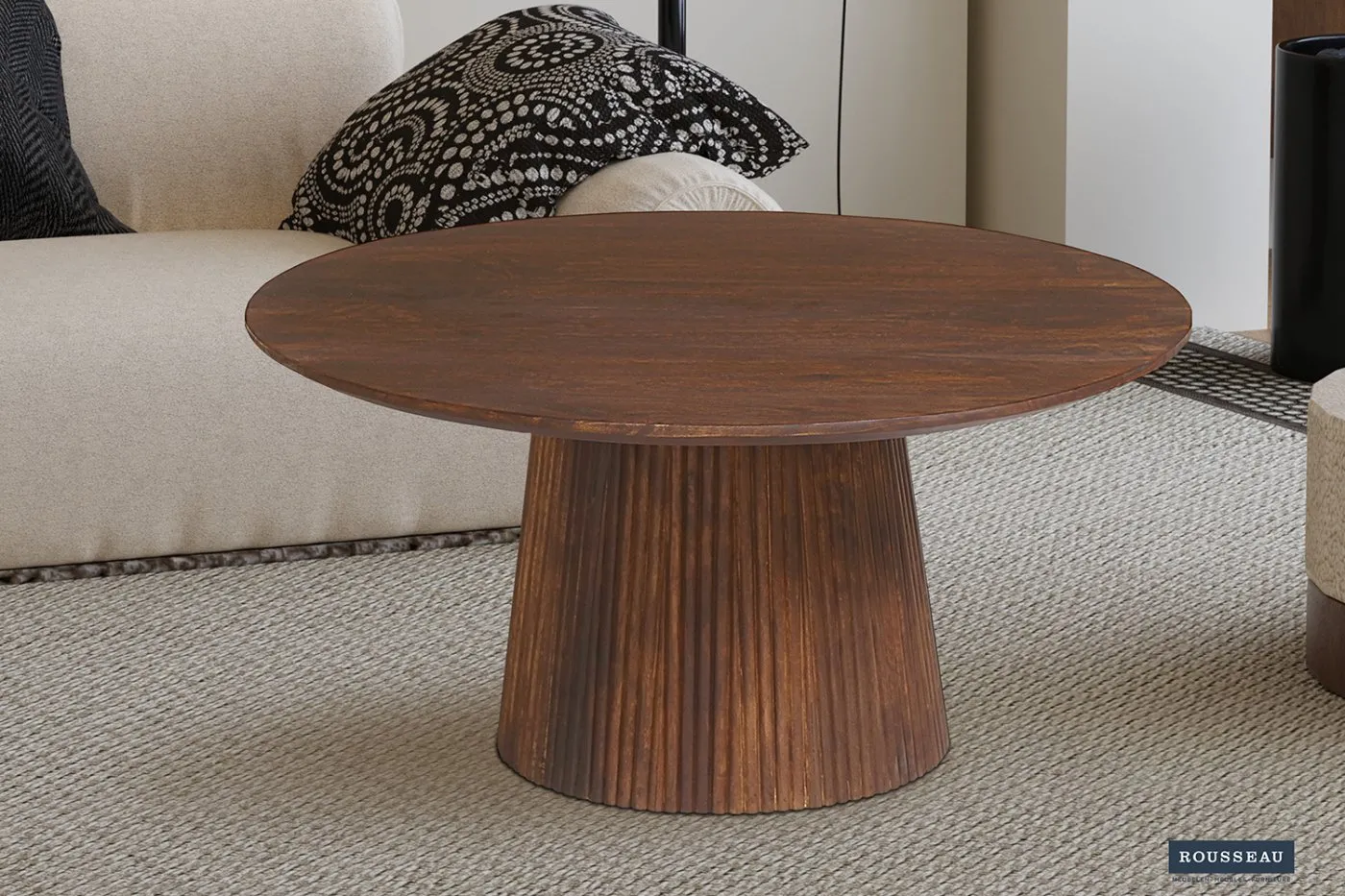 Salontafel 'Miguel' 80 cm Rond Mango hout