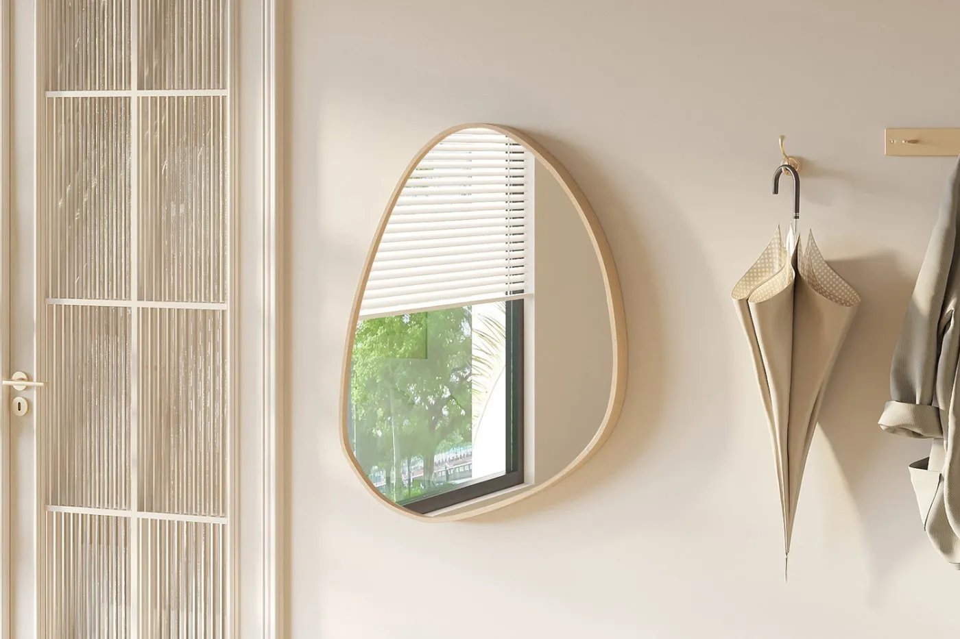 Spiegel 'Roza' 80x60 Oude eik